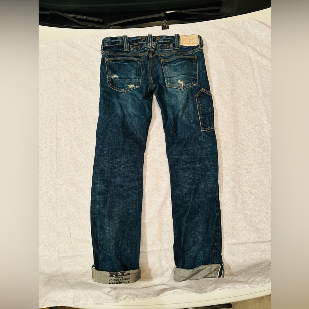 Ralph Lauren Double RL RRL Selvedge Buckleback Denim Jeans Japan